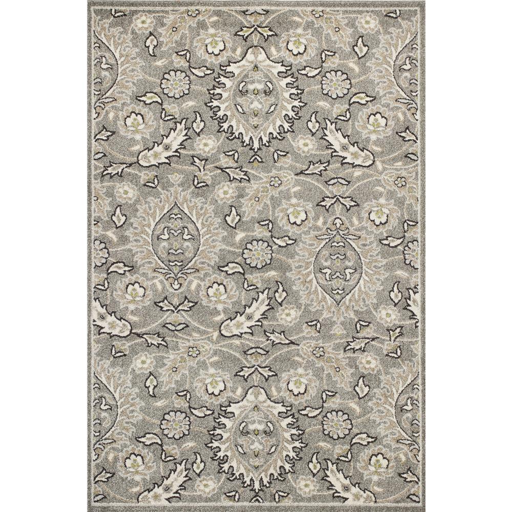 KAS LUC2750 Lucia 1 Ft. 11 In. X 3 Ft. 9 In. Rectangle Rug in Grey